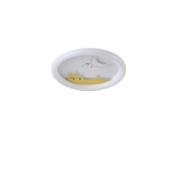 Imagine Lumină de plafon metal-plastic LED 60W 5940Lm 3CCT (3000-4000-6500K) 480X65mm alb-galben Arte Illumina Alegre