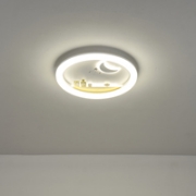 Imagine Lumină de plafon metal-plastic LED 60W 5940Lm 3CCT (3000-4000-6500K) 480X65mm alb-galben Arte Illumina Alegre