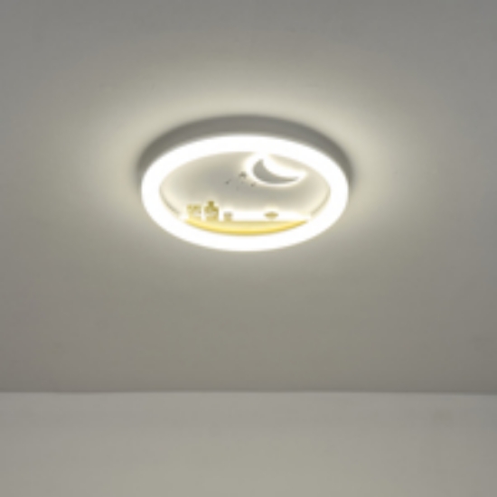 Imagine Lumină de plafon metal-plastic LED 60W 5940Lm 3CCT (3000-4000-6500K) 480X65mm alb-galben Arte Illumina Alegre