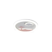 Imagine Lumină de plafon metal-plastic LED 60W 6120Lm 3CCT (3000-4000-6000K) 480X65mm alb-roz Arte Illumina Alegre