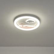 Imagine Lumină de plafon metal-plastic LED 60W 6120Lm 3CCT (3000-4000-6000K) 480X65mm alb-roz Arte Illumina Alegre