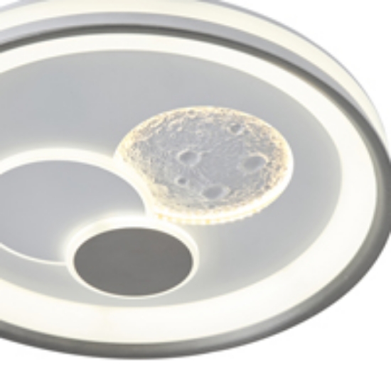 Imagine Lumină de plafon metal-plastic LED 60W 4020Lm (3000 și 4000K) 510X75mm Alb Arte Illumina Alegre