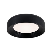 Imagine Lumină de plafon metal-acrilic LED 30W 2262Lm 3000K Ø400X100mm neagră Arte Illumina Upon