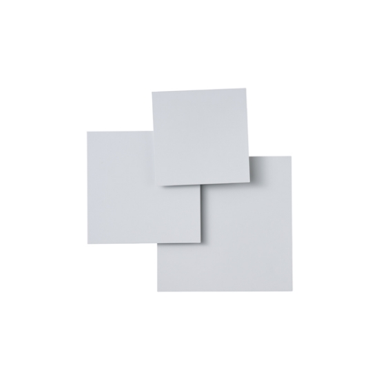 Imagine Lumină de plafon metalică LED 16W 1400Lm 3000K 440X435mm albă Arte Illumina Thalia