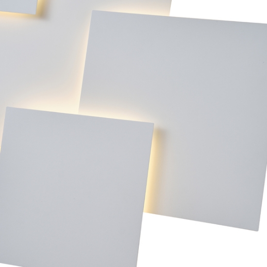 Imagine Lumină de plafon metalică LED 30W 2600Lm 3000K 550X550mm albă Arte Illumina Thalia