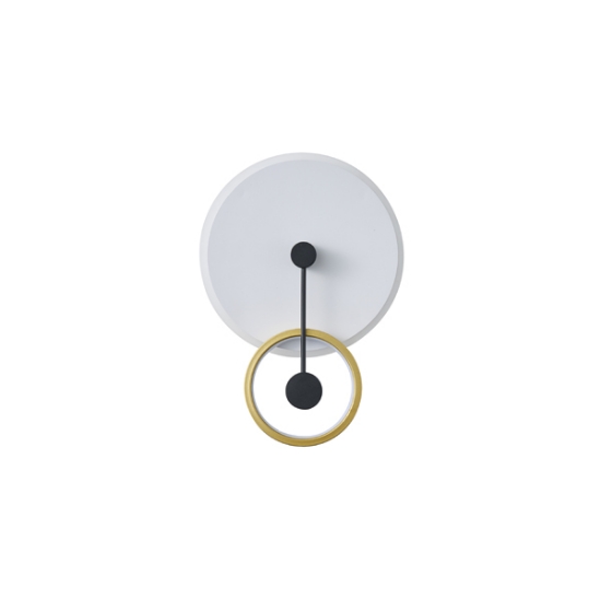 Imagine Aplica de perete metal-plastic LED 16W 1000Lm 3000K 68X280X400mm aurie Arte Illumina O Clock