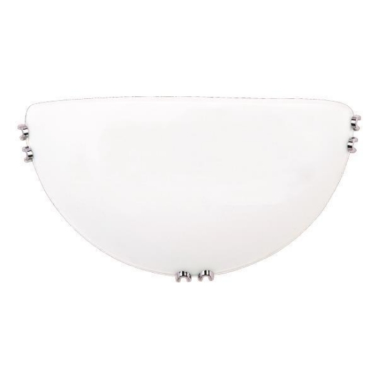 Imagine Aplica de perete din sticlă 1X27 Max 15W 300X90mm Alb-Silver Arte Illumina Paros