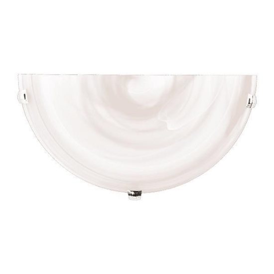 Imagine Aplica de perete din sticlă 1xE27 Max 15W 300x90mm Alb-Silver Arte Illumina Eris