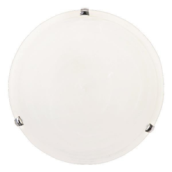 Imagine Lumină de tavan cu sticlă 1xE27 Max 15W Ø300mm Alb-Silver Arte Illumina Eris