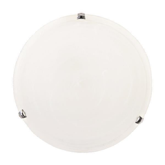 Imagine Lumină de plafon cu sticlă 2XE27 Max 15W Ø400mm Alb-Silver Arte Illumina Eris