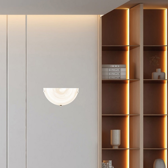 Imagine Aplica de perete din sticlă 1X27 Max 15W 300mm transparent-bronz Arte Illumina Eris