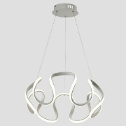 Imagine Lampa suspendată din aluminiu rotund LED 60W 3200Lm 3CCT (3000-4000-6000K) Ø520X1200mm 100-277V alb Arte Illumina Loop