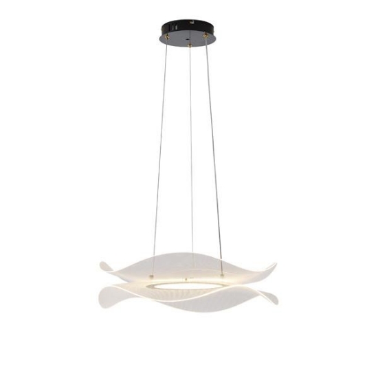 Imagine Lumină suspendată acrilică rotundă LED 36W 3240Lm 3000K Ø540X1250mm neagră Arte Illumina Firenze