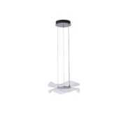 Imagine Lumină suspendată acrilică rotundă LED 24W 2160Lm 3000K Ø340X1250mm neagră Arte Illumina Firenze
