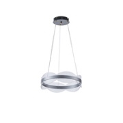 Imagine Lumină suspendată acrilică rotundă LED 48W 4320Lm 3000K Ø400X1200mm argintie Arte Illumina Torino