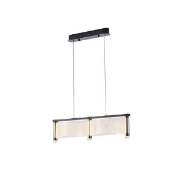 Imagine Lumină suspendată acrilică LED 24W 3024Lm 3000K 600X270X175mm aurie roz Arte Illumina Ravena