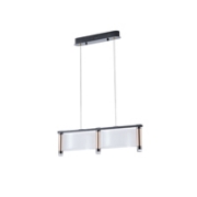 Imagine Lumină suspendată acrilică LED 24W 3024Lm 3000K 600X270X175mm aurie roz Arte Illumina Ravena