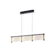 Imagine Lampa suspendată LED acrilic 40W 4320Lm 3000K 900X270X175mm aurie roz Arte Illumina Ravena
