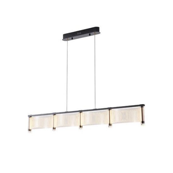 Imagine Lumină suspendată acrilică LED 60W 5400Lm 3000K 1200X270X175mm aur roz Arte Illumina Ravena