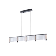 Imagine Lumină suspendată acrilică LED 60W 5400Lm 3000K 1200X270X175mm aur roz Arte Illumina Ravena