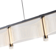 Imagine Lumină suspendată acrilică LED 60W 5400Lm 3000K 1200X270X175mm aur roz Arte Illumina Ravena