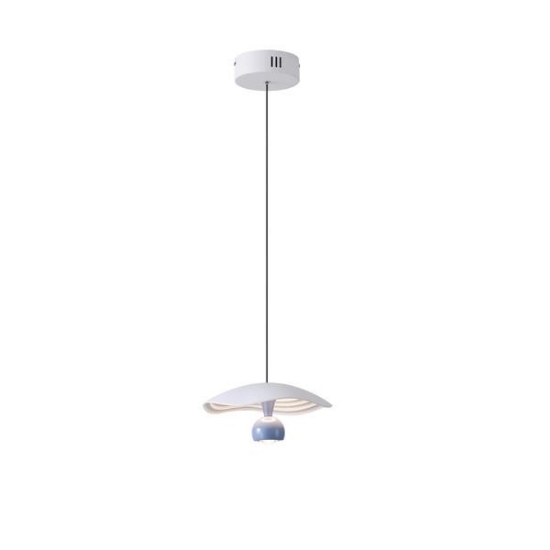 Imagine Lumină suspendată din aluminiu rotund cu LED 8W 400Lm 3000K Ø230mm alb-albastru Arte Illumina Enigma