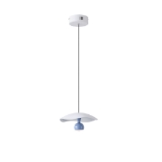 Imagine Lumină suspendată din aluminiu rotund cu LED 8W 400Lm 3000K Ø230mm alb-albastru Arte Illumina Enigma