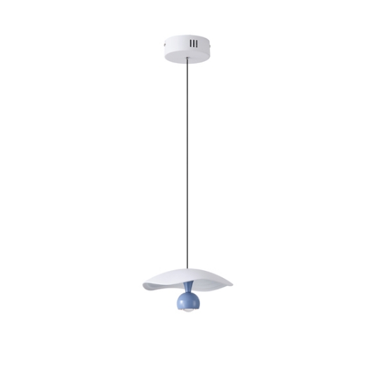 Imagine Lumină suspendată din aluminiu rotund cu LED 8W 400Lm 3000K Ø230mm alb-albastru Arte Illumina Enigma