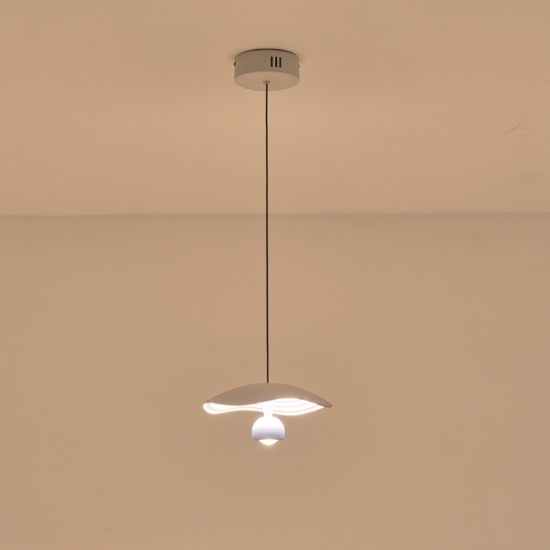 Imagine Lumină suspendată din aluminiu rotund cu LED 8W 400Lm 3000K Ø230mm alb-albastru Arte Illumina Enigma
