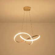 Imagine Lumină suspendată din aluminiu rotund LED 30W 2000Lm 3000K 600X1200mm aurie Arte Illumina Venus