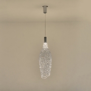 Imagine Lumină suspendată metalică LED 7.6W 780Lm 3000K  Ø200X1960mm argintie Arte Illumina Perforato