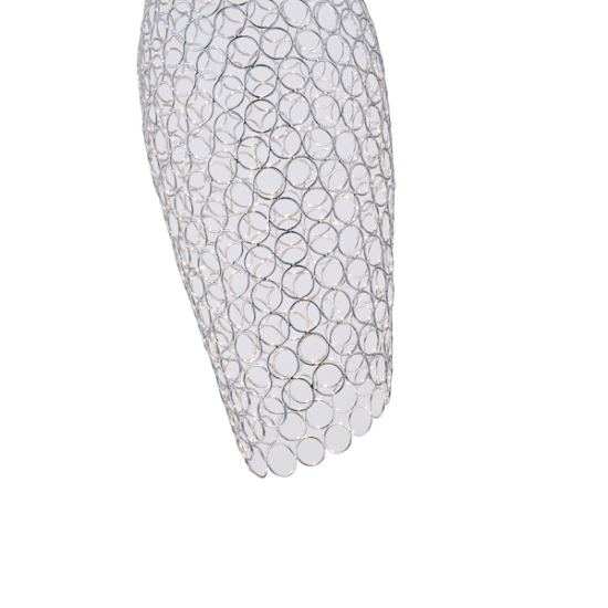 Imagine Lumină suspendată metalică LED 7.6W 780Lm 3000K  Ø200X1960mm argintie Arte Illumina Perforato