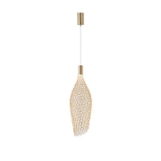 Imagine Lampa suspendată metalică LED 7.6W 780Lm 3000K 200X1960mm aurie Arte Illumina Perforato
