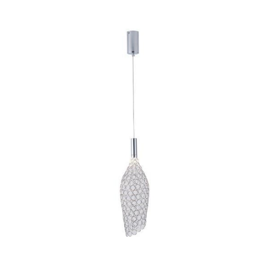 Imagine Lampa suspendată metalică LED 6.3W 648Lm 3000K Ø146X1774mm argintie Arte Illumina Perforato