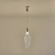 Imagine Lampa suspendată metalică LED 6.3W 648Lm 3000K Ø146X1774mm argintie Arte Illumina Perforato