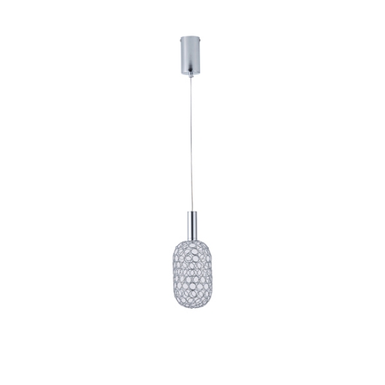 Imagine Lumină suspendată metalică LED 6.3W 648Lm 3000K ∅130X1588mm argintie Arte Illumina Perforato