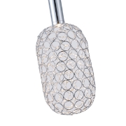 Imagine Lumină suspendată metalică LED 6.3W 648Lm 3000K ∅130X1588mm argintie Arte Illumina Perforato