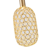 Imagine Lampa suspendată metalică LED 6.3W 648Lm 3000K Ø130X1588mm aurie Arte Illumina Perforato