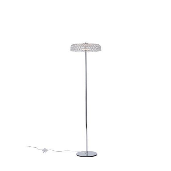 Imagine Lampă de podea metalică rotundă LED 10W 1080Lm 3000K Ø350X1320mm argintie Arte Illumina Perforato
