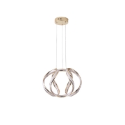 Imagine Lumină suspendată din aluminiu rotund LED 38W 2800Lm 3000K Ø430X1400mm aurie Arte Illumina Orbit