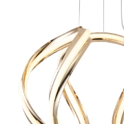 Imagine Lumină suspendată din aluminiu rotund LED 38W 2800Lm 3000K Ø430X1400mm aurie Arte Illumina Orbit