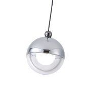 Imagine Lumină suspendată din aluminiu rotund cu LED 6W 500Lm 3000K Ø100×1200mm argintie Arte Illumina Melanie