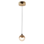 Imagine Lumină suspendată din aluminiu rotund cu LED 6W 500Lm 3000K Ø100×1200mm aurie Arte Illumina Melanie