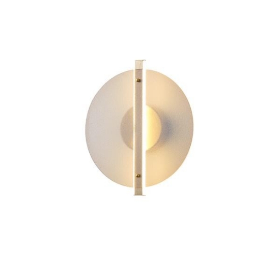 Imagine Aplica de perete din aluminiu-sticlă rotundă LED 10W 1200Lm 3000K 340X120X300mm transparent Arte Illumina Disc