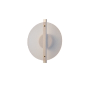 Imagine Aplica de perete din aluminiu-sticlă rotundă LED 10W 1200Lm 3000K 340X120X300mm transparent Arte Illumina Disc