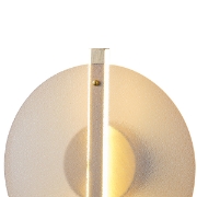 Imagine Aplica de perete din aluminiu-sticlă rotundă LED 10W 1200Lm 3000K 340X120X300mm transparent Arte Illumina Disc