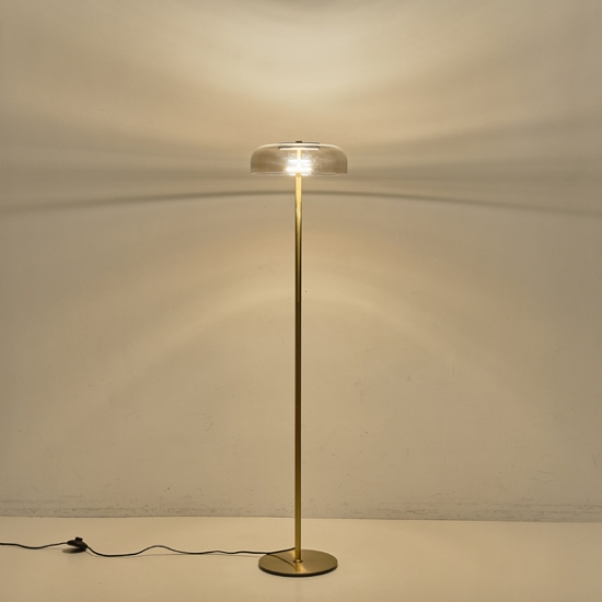 Imagine Lampă de podea metal-vidro LED 8W 960Lm 3000K 300X1352X90mm Koniac Arte Illumina Lobby