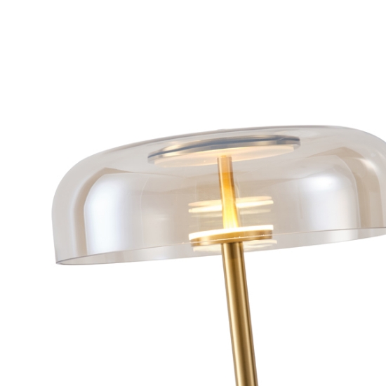 Imagine Lampă de podea metal-vidro LED 8W 960Lm 3000K 300X1352X90mm Koniac Arte Illumina Lobby