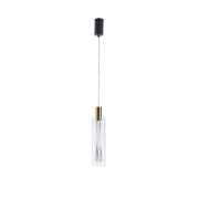 Imagine Lumină suspendată din sticlă cu LED 8W 780Lm 3000K Ø90X1700mm transparent Arte Illumina Vial