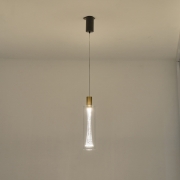 Imagine Lumină suspendată din sticlă cu LED 8W 780Lm 3000K Ø90X1700mm transparent Arte Illumina Vial